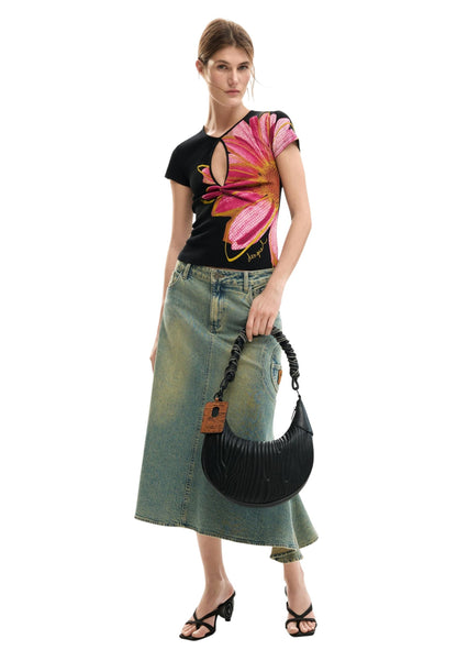 Desigual T-Shirt Donna Desigual 26SWTK05 black  black