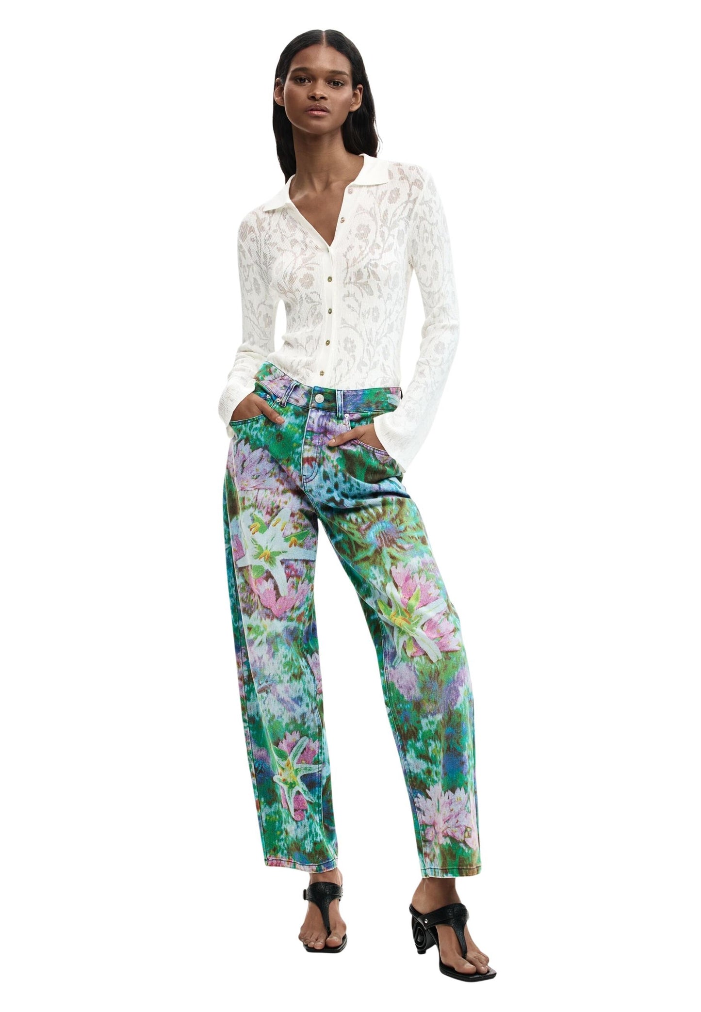 Desigual Jeans Donna Desigual 26SWDD17 light blue  light blue