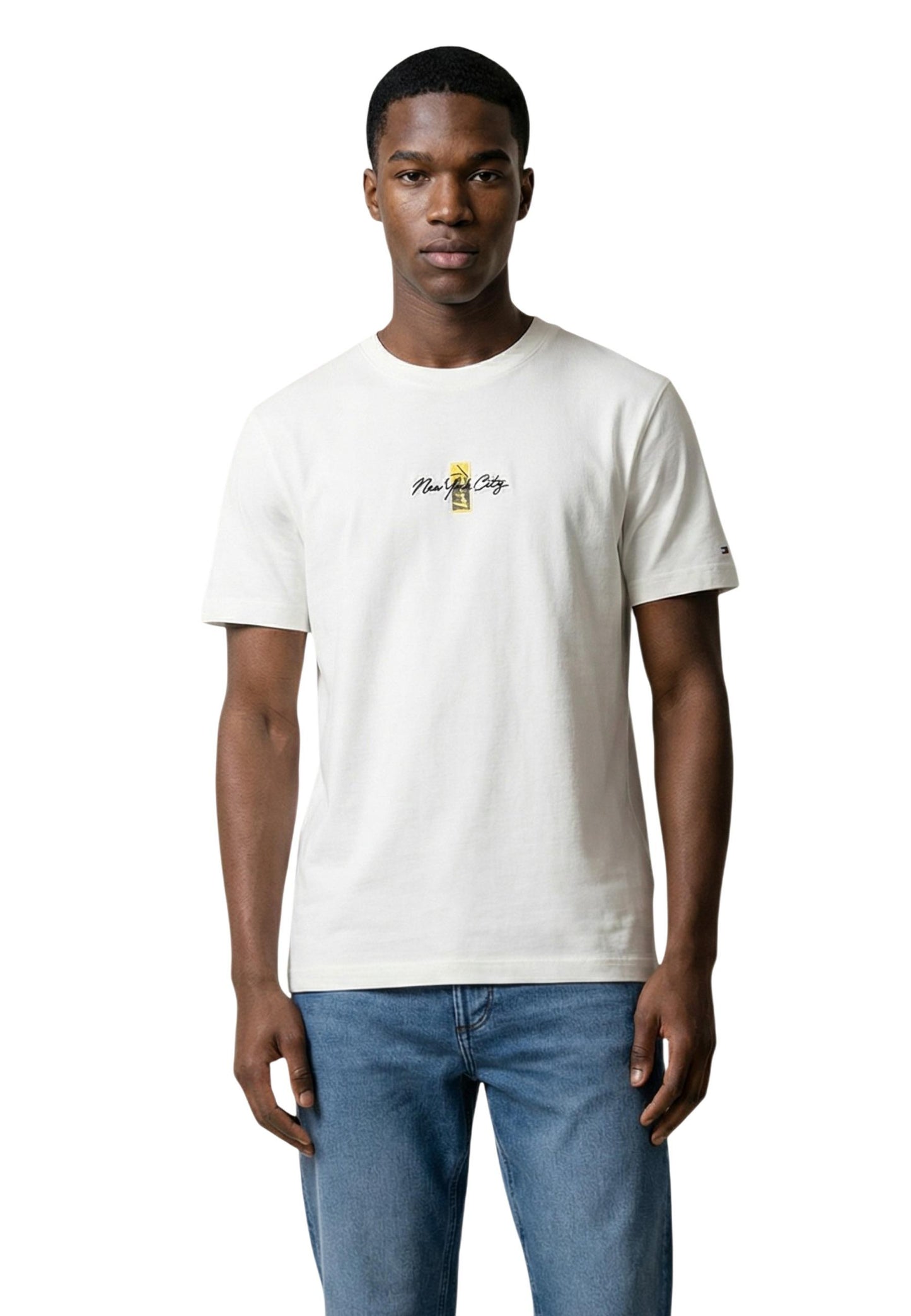 Tommy Hilfiger Jeans T-Shirt Uomo Tommy Hilfiger Jeans DM0DM22532 white  white