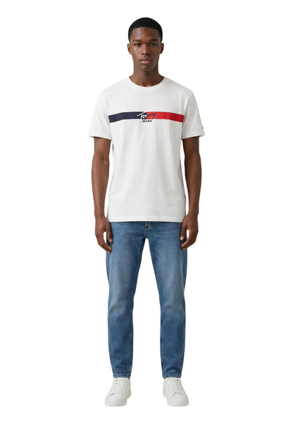 Tommy Hilfiger Jeans T-Shirt Uomo Tommy Hilfiger Jeans DM0DM22539 white  white