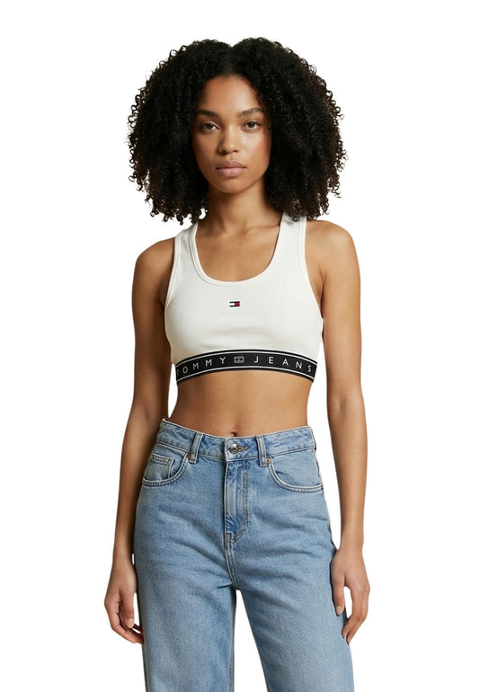 Tommy Hilfiger Jeans Top Donna Tommy Hilfiger Jeans DW0DW22537 white  white
