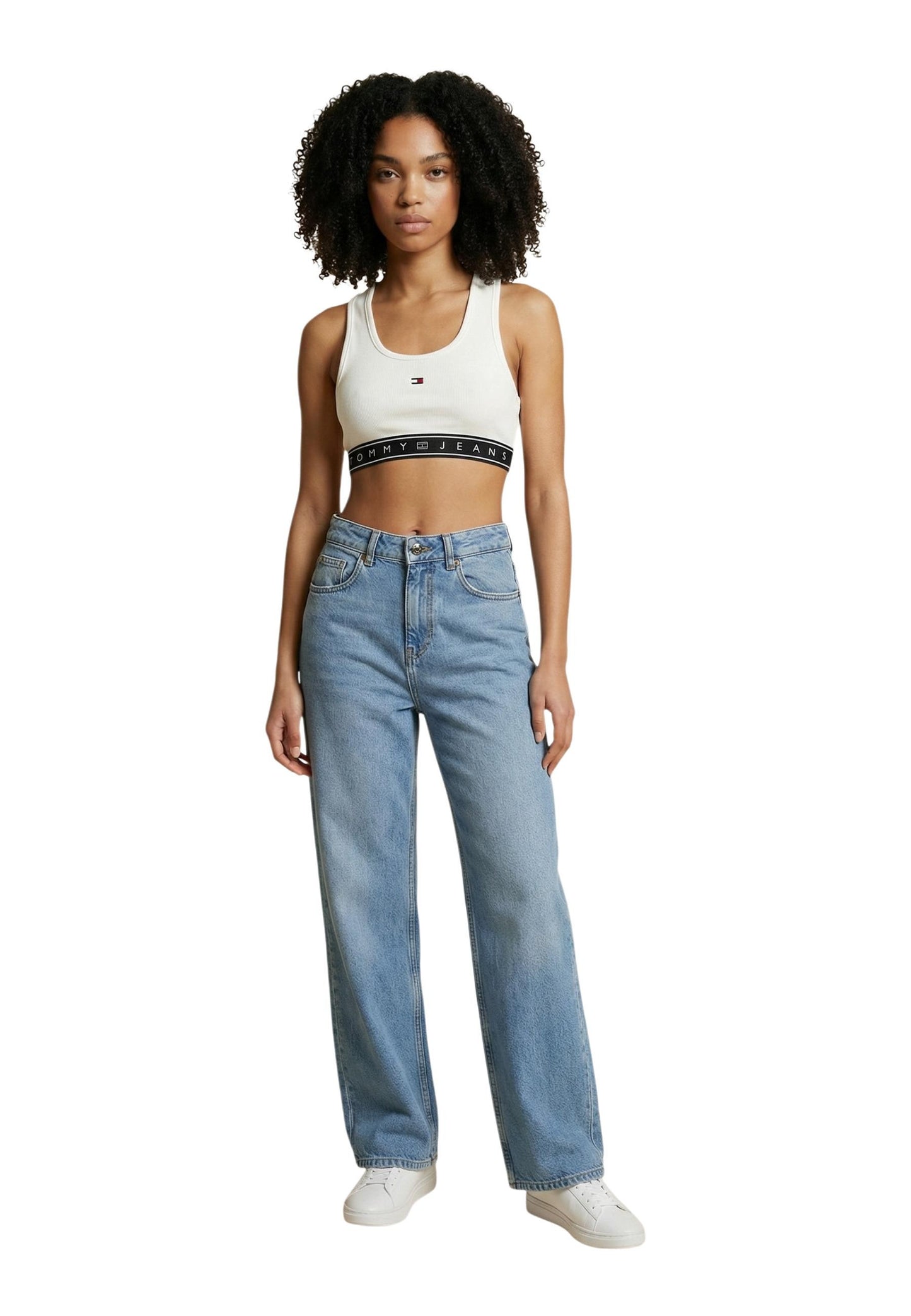 Tommy Hilfiger Jeans Top Donna Tommy Hilfiger Jeans DW0DW22537 white  white