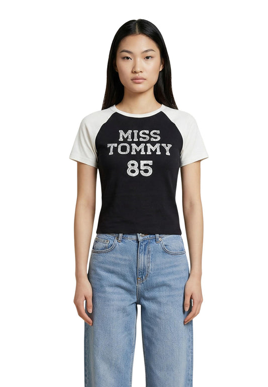 Tommy Hilfiger Jeans T-Shirt Donna Tommy Hilfiger Jeans DW0DW22536 black  black