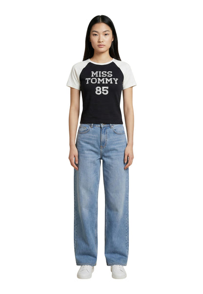 Tommy Hilfiger Jeans T-Shirt Donna Tommy Hilfiger Jeans DW0DW22536 black  black