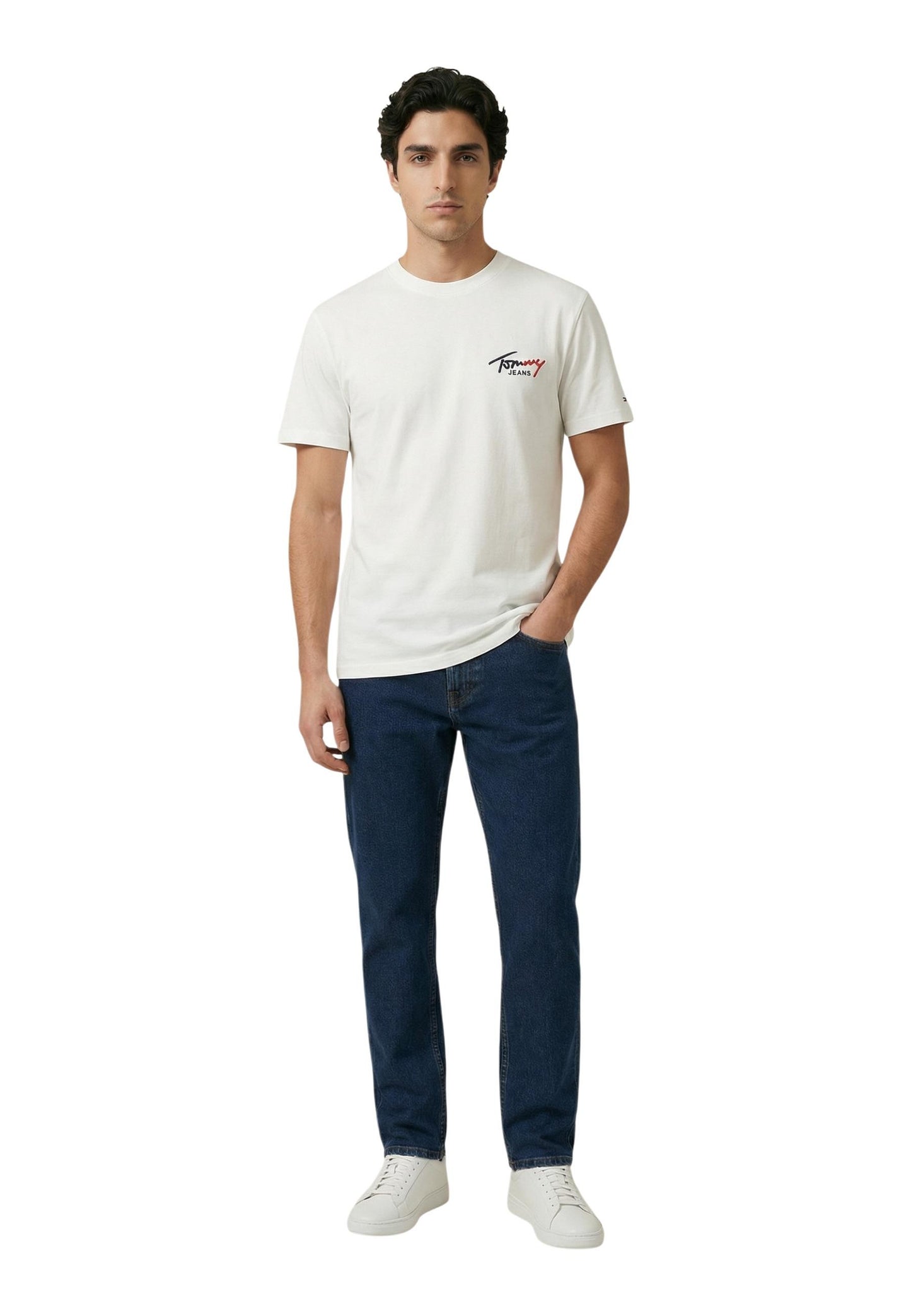 Tommy Hilfiger Jeans T-Shirt Uomo Tommy Hilfiger Jeans DM0DM22538 beige  beige