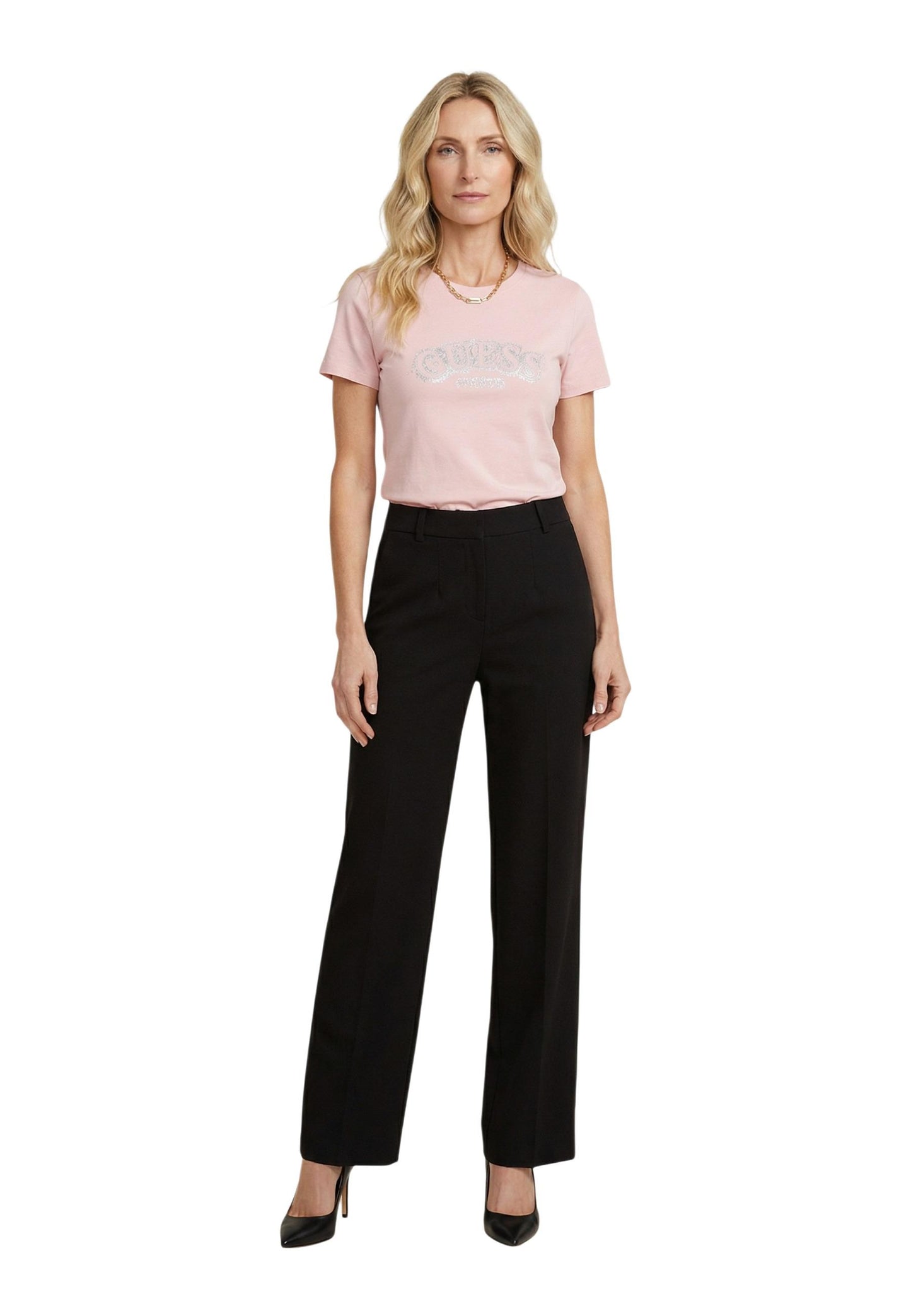 Guess T-Shirt Donna Guess V6GI15 K2982 pink  pink