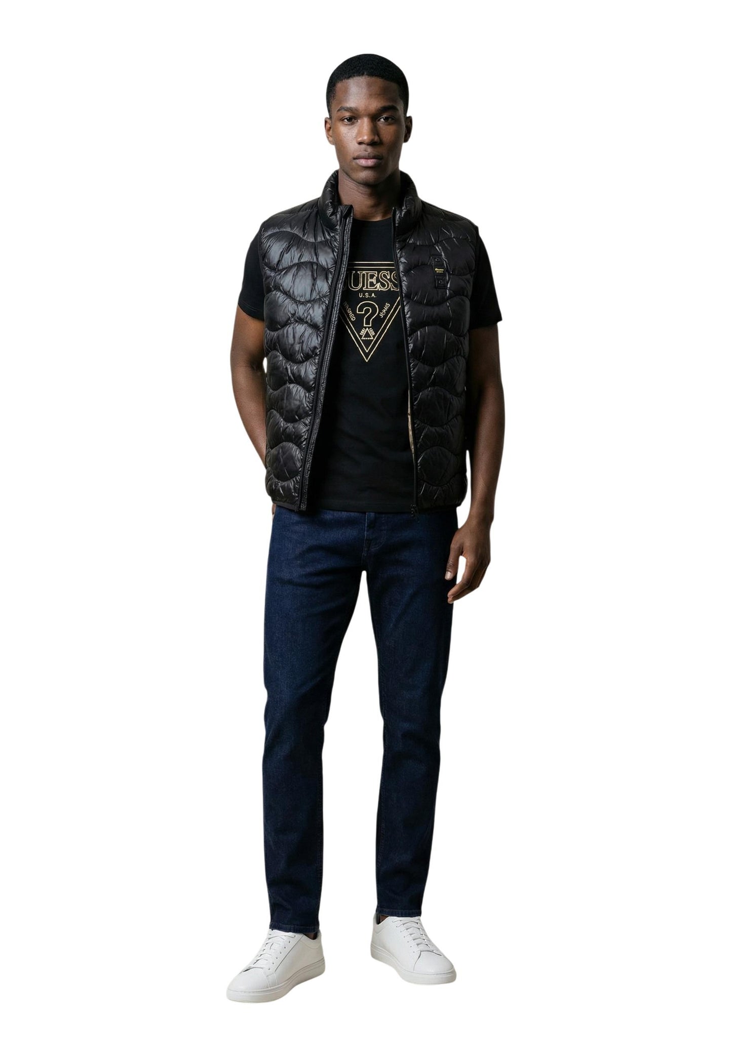 Blauer Gilet Uomo Blauer 26SBLUX02184 black  black