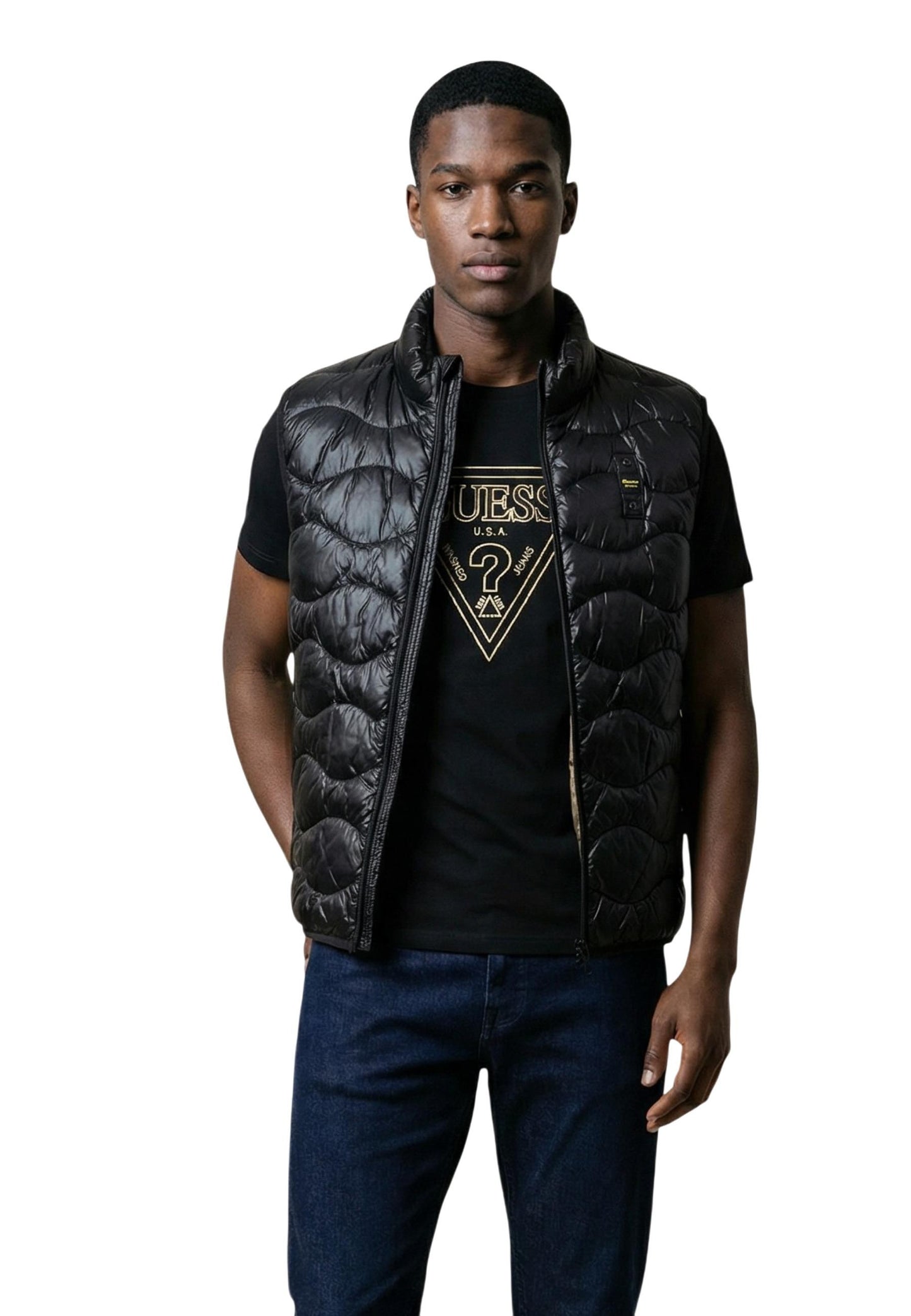 Blauer Gilet Uomo Blauer 26SBLUX02184 black  black