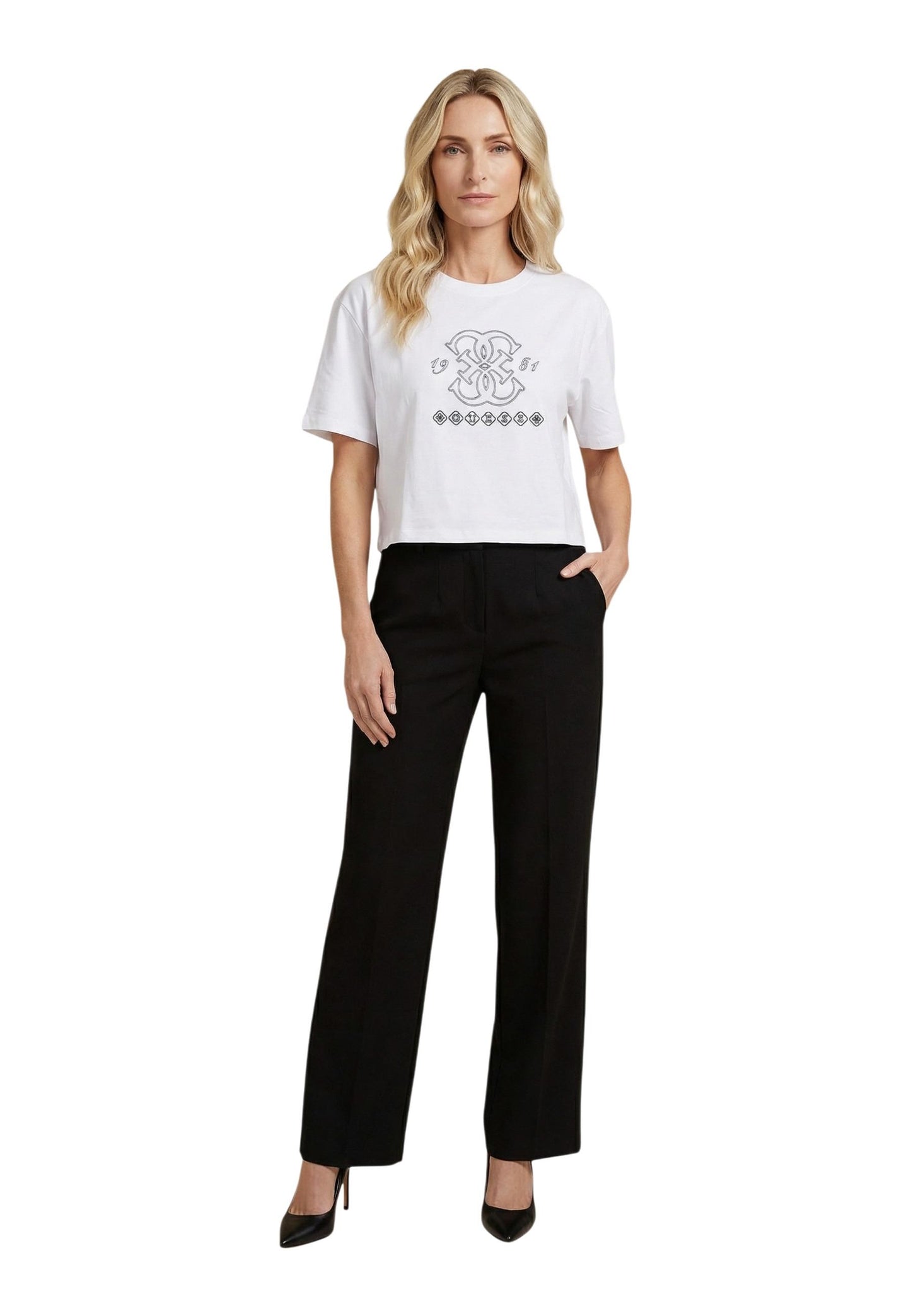 Guess Active T-Shirt Donna Guess Active V6GI10 K2977 white  white