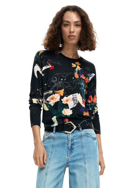 Desigual Maglia Donna Desigual 26SWJF35 black  black