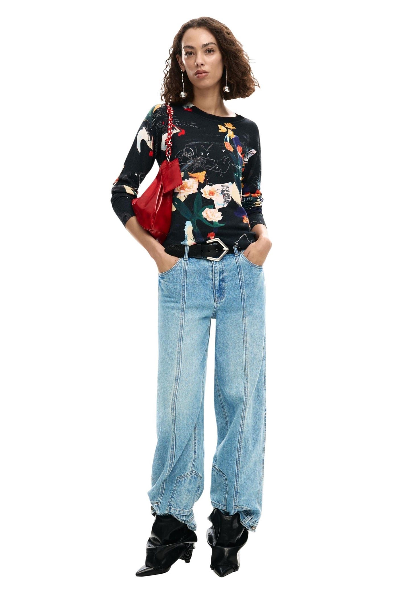 Desigual Maglia Donna Desigual 26SWJF35 black  black