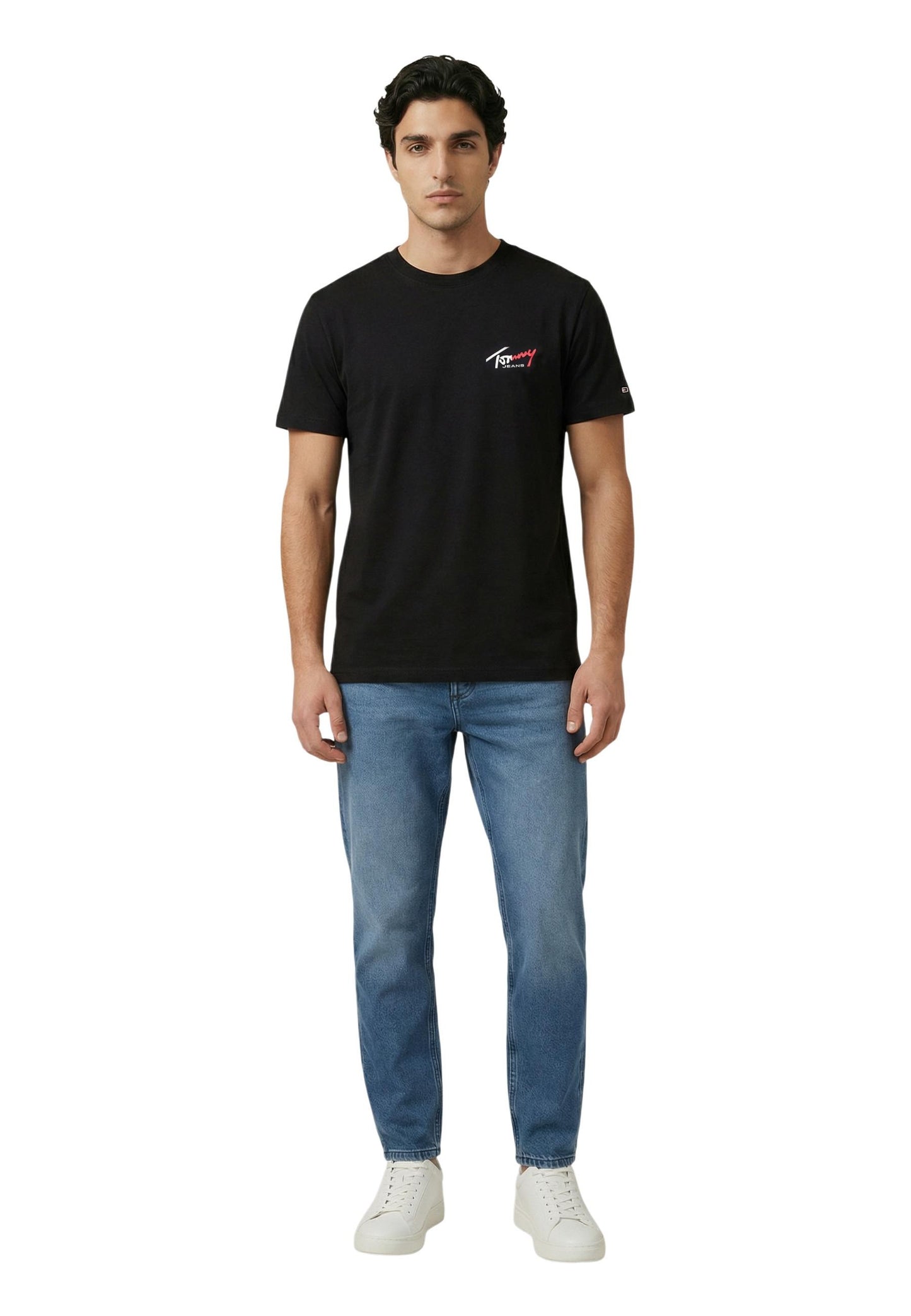 Tommy Hilfiger Jeans T-Shirt Uomo Tommy Hilfiger Jeans DM0DM22538 black  black