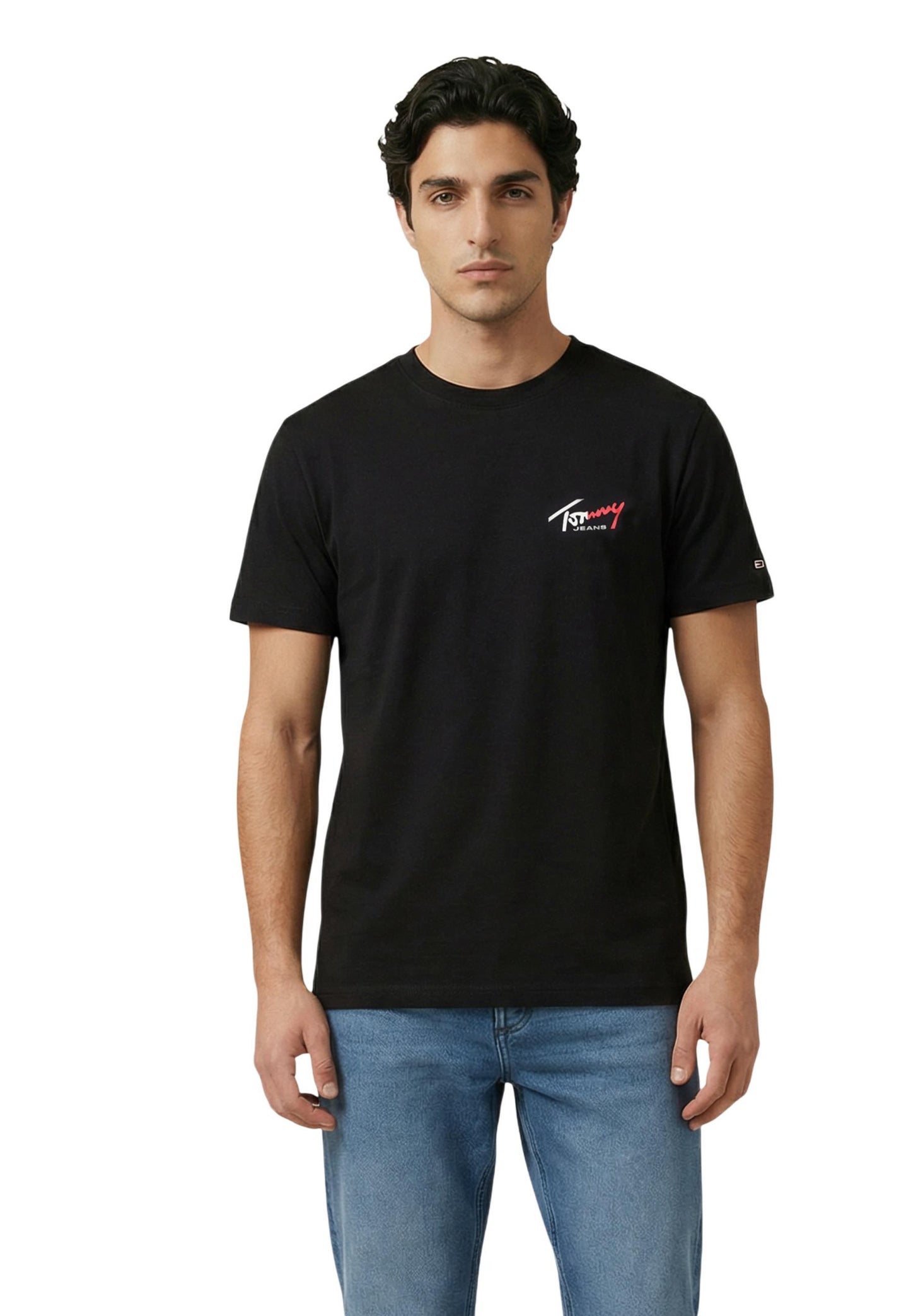 Tommy Hilfiger Jeans T-Shirt Uomo Tommy Hilfiger Jeans DM0DM22538 black  black