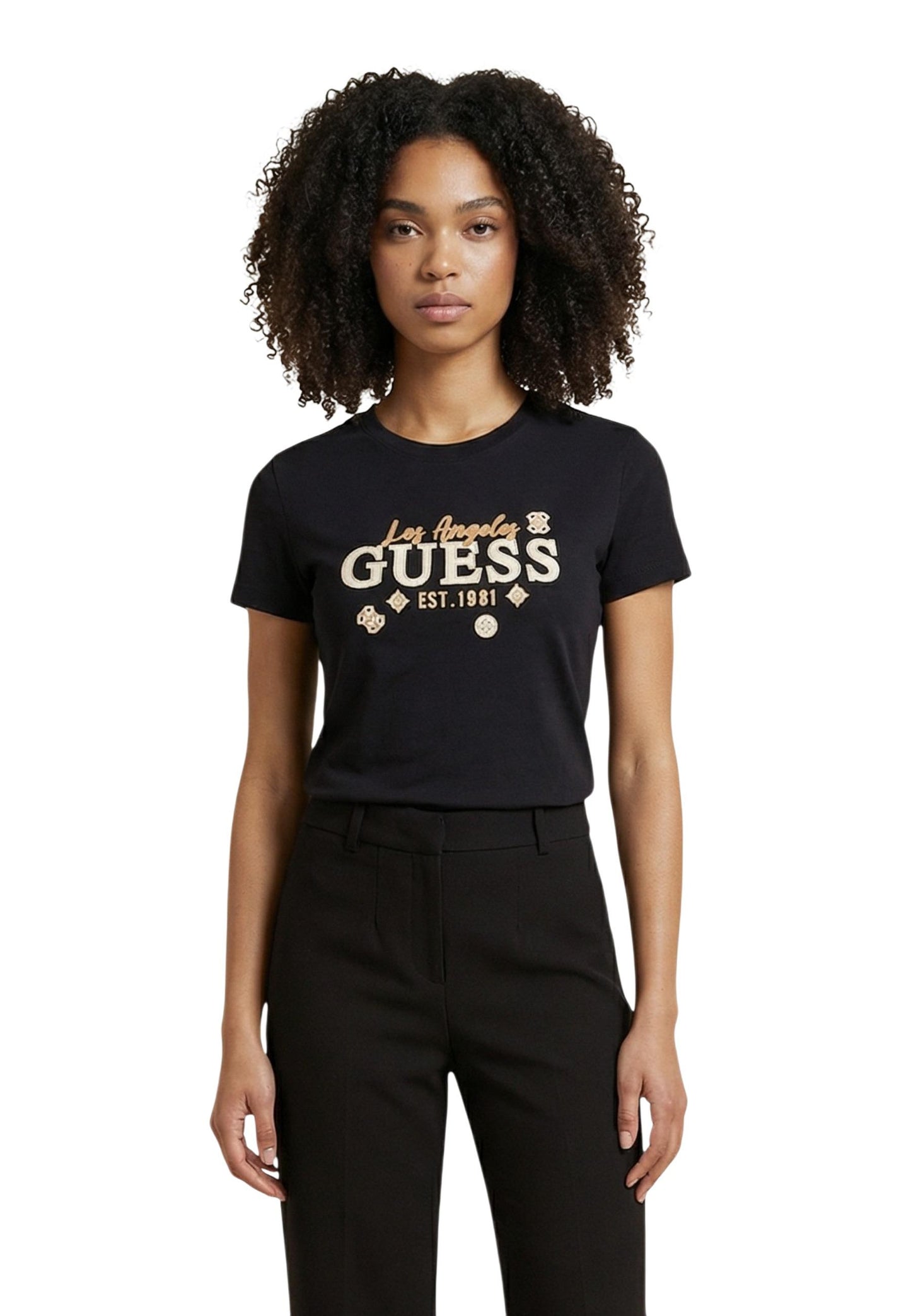 Guess T-Shirt Donna Guess V6GI02 K2963 black  black