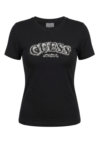 Guess T-Shirt Donna Guess V6GI15 K2982 black  black