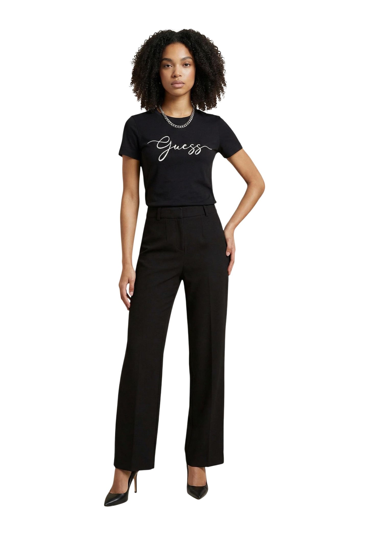 Guess Active T-Shirt Donna Guess Active V6GI01 K2962 black  black