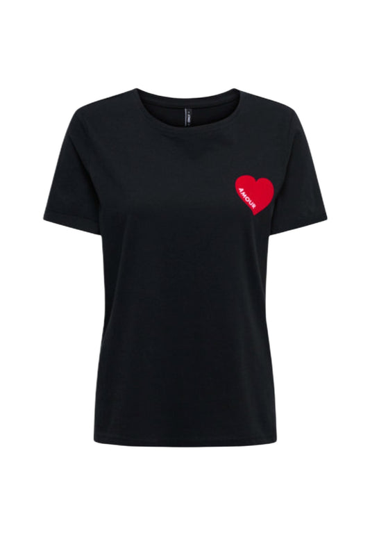 Only T-Shirt Donna Only 15366452 black  black