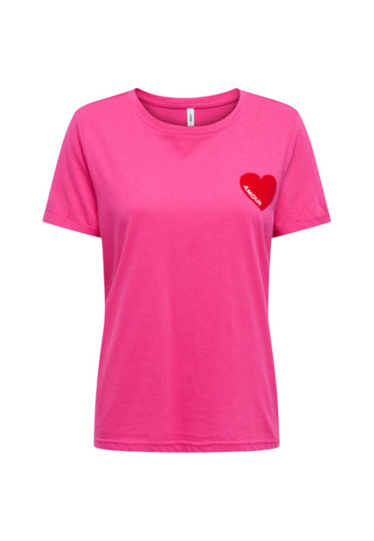 Only T-Shirt Donna Only 15366452 fuchsia  fuchsia