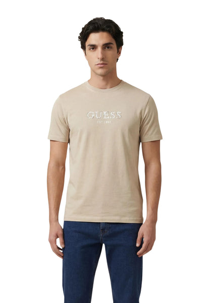 Guess T-Shirt Uomo Guess M6GI16 K3032 beige  beige