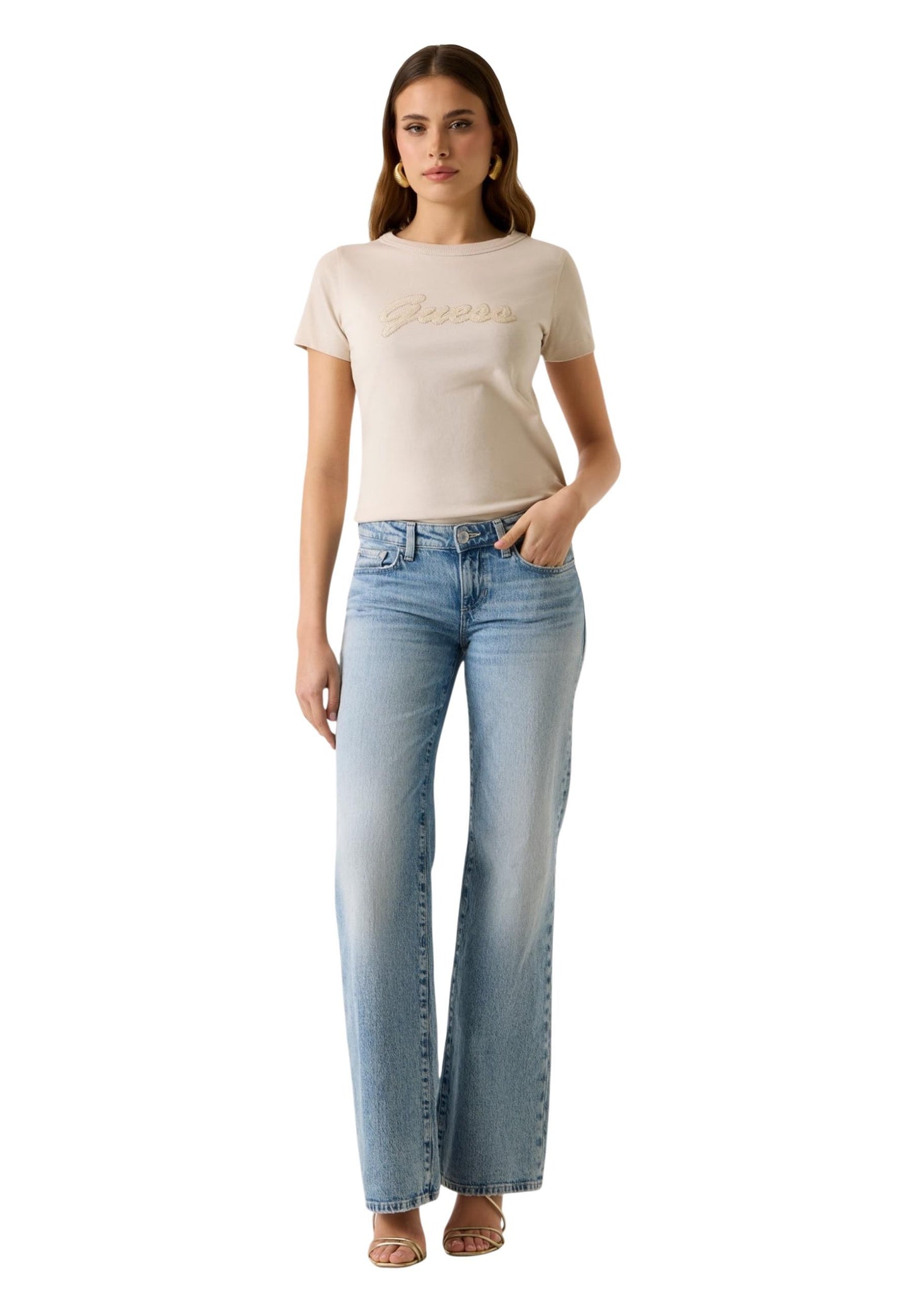 Guess T-Shirt Donna Guess W6GI08 K3023 beige  beige