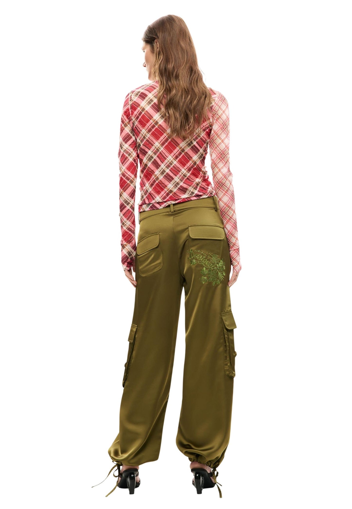 Desigual Pantaloni Donna Desigual 26SWPW48 green  green