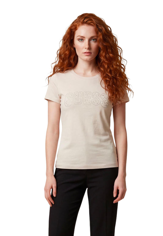 Guess T-Shirt Donna Guess W5GI04 J1314 beige  beige
