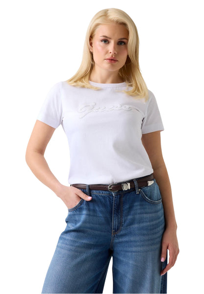 Guess T-Shirt Donna Guess W6GI08 K3023 white  white