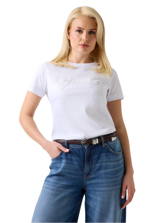Guess T-Shirt Donna Guess W6GI08 K3023 white  white