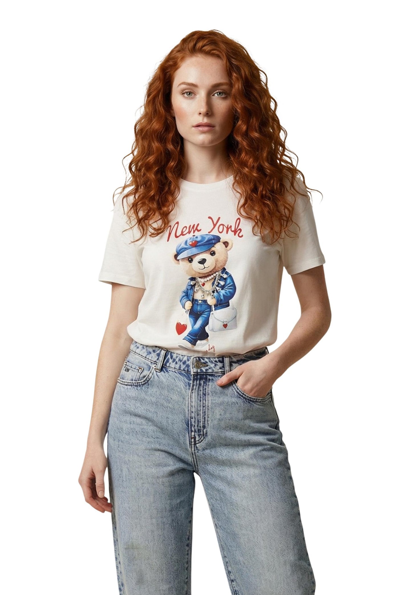 Only T-Shirt Donna Only 15369945 white  white