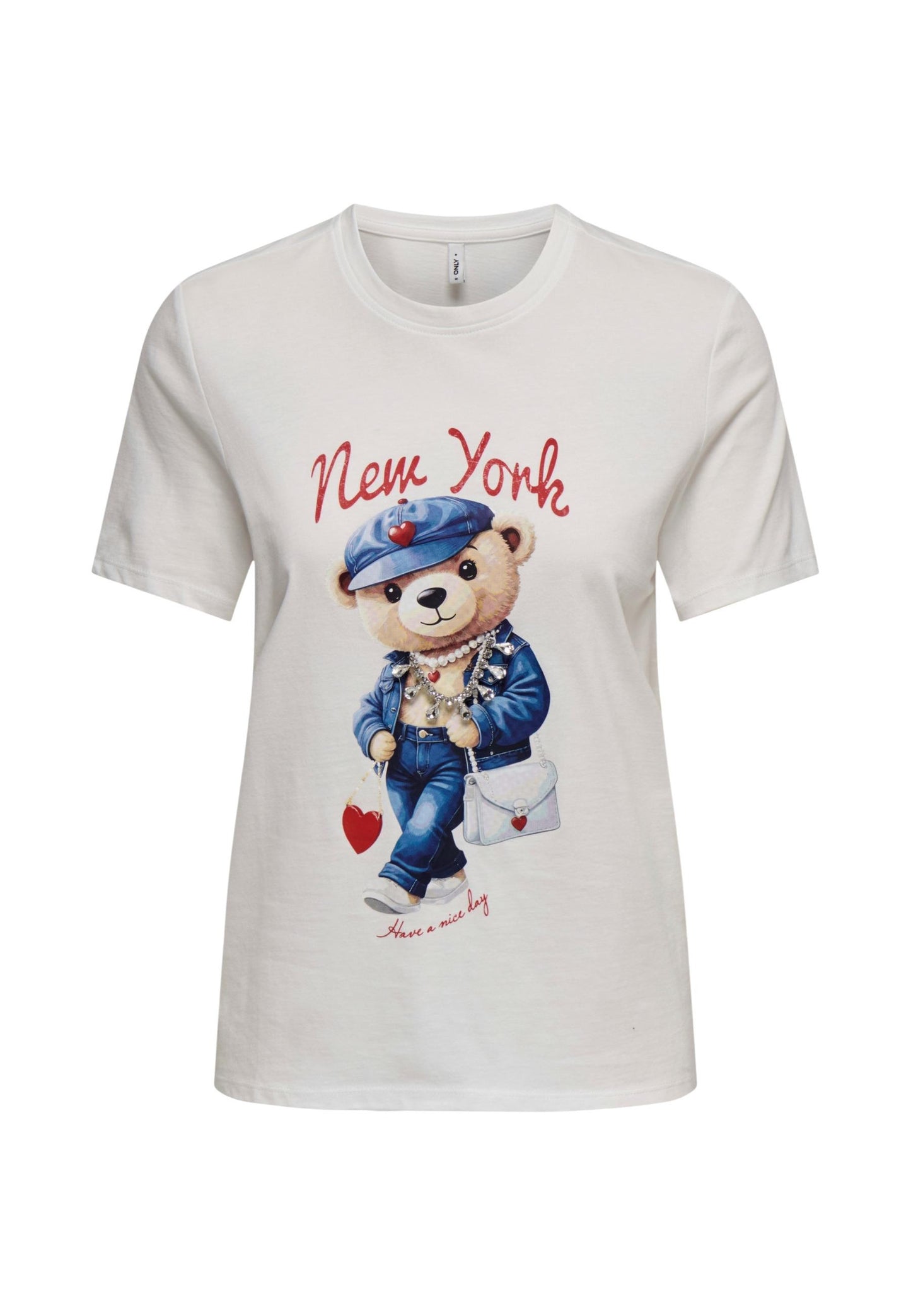Only T-Shirt Donna Only 15369945 white  white