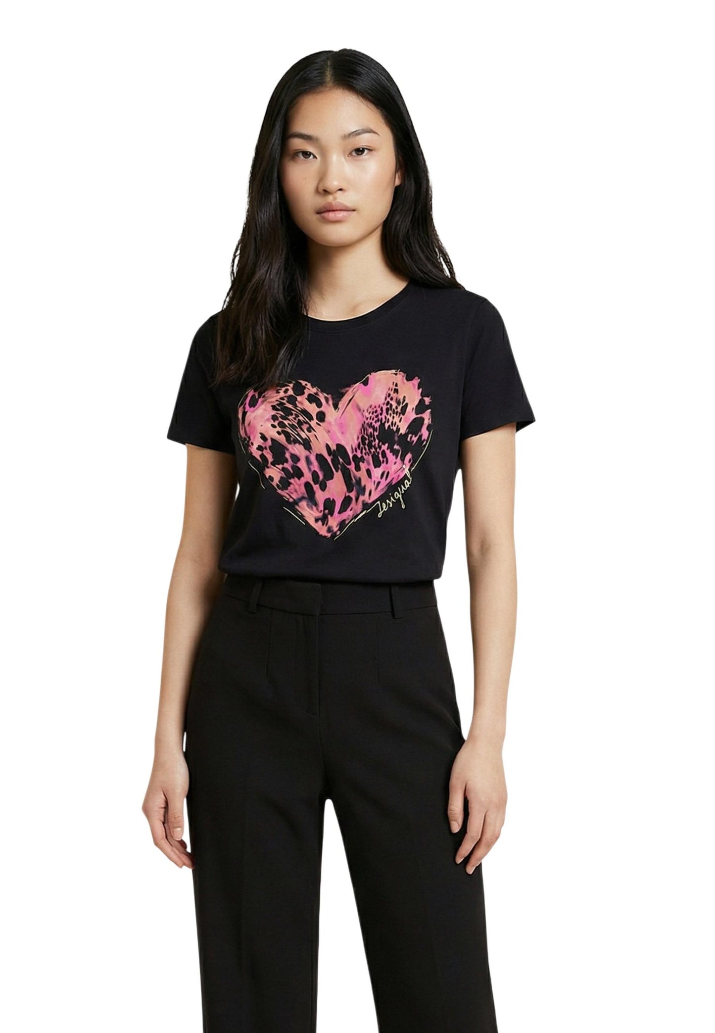 Desigual T-Shirt Donna Desigual 26SWTK53 black  black