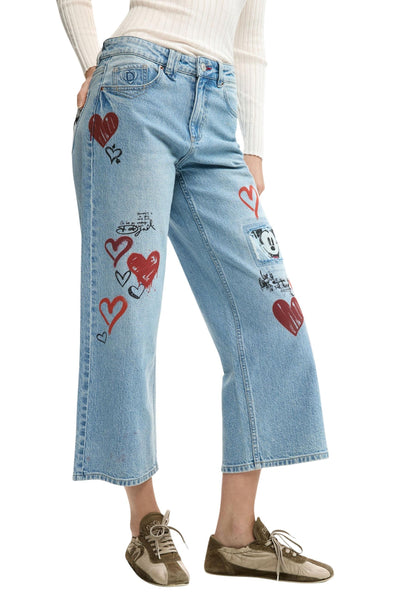 Desigual Jeans Donna Desigual 26SWDD16 light blue  light blue