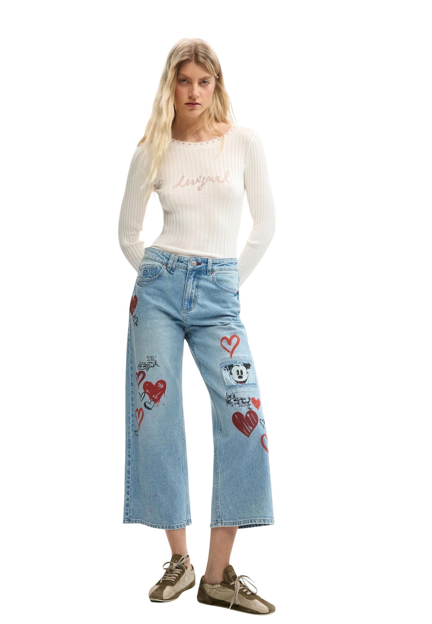 Desigual Jeans Donna Desigual 26SWDD16 light blue  light blue