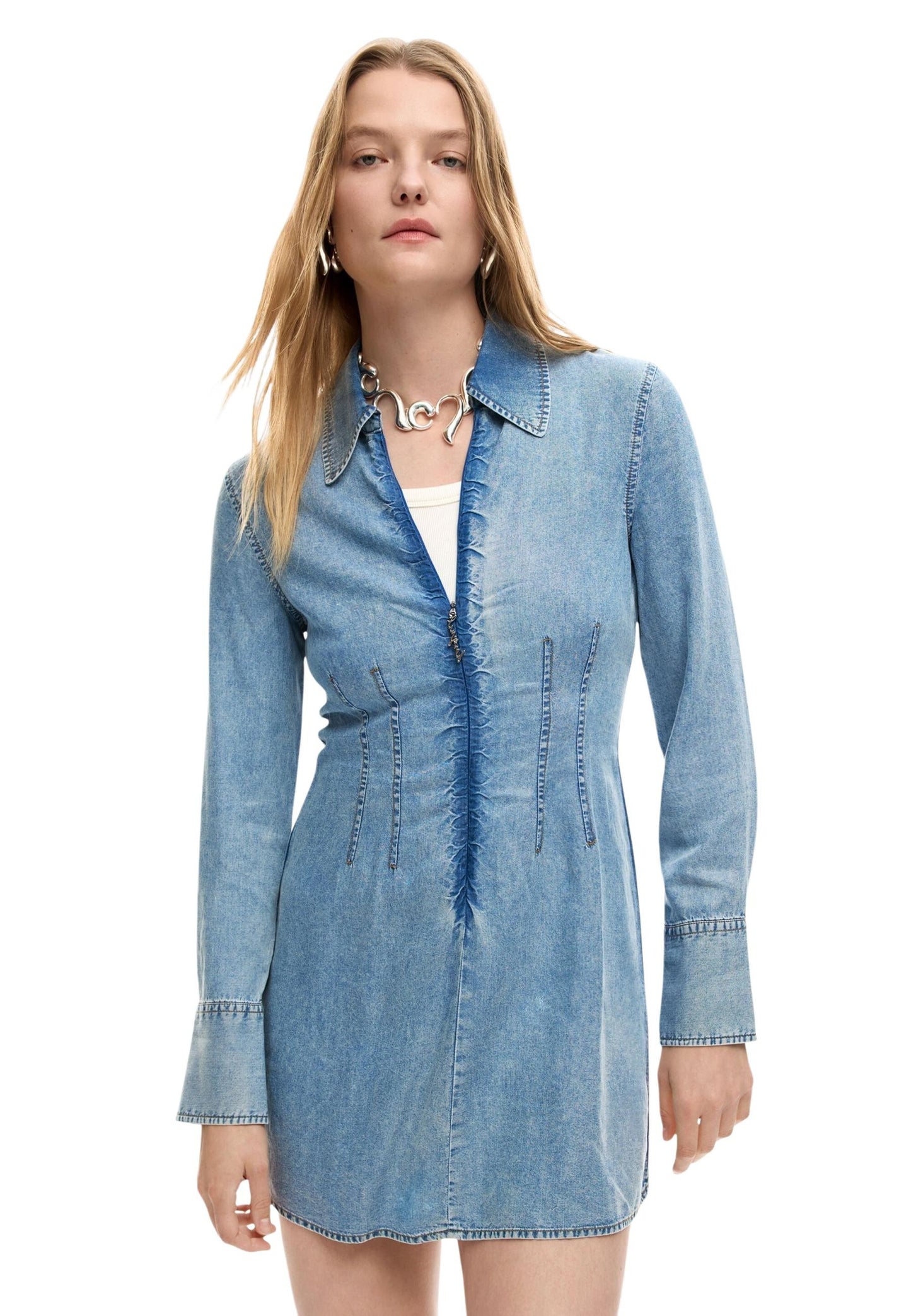 Desigual Abito Donna Desigual 26SWVD03 light blue  light blue