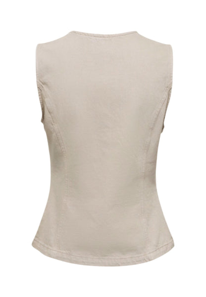 Only Gilet Donna Only 15364370 beige  beige