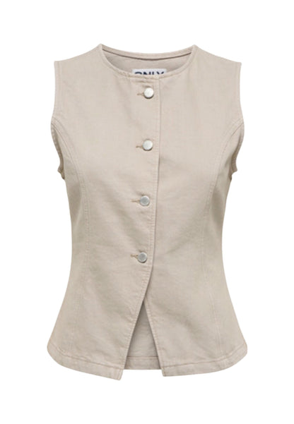 Only Gilet Donna Only 15364370 beige  beige