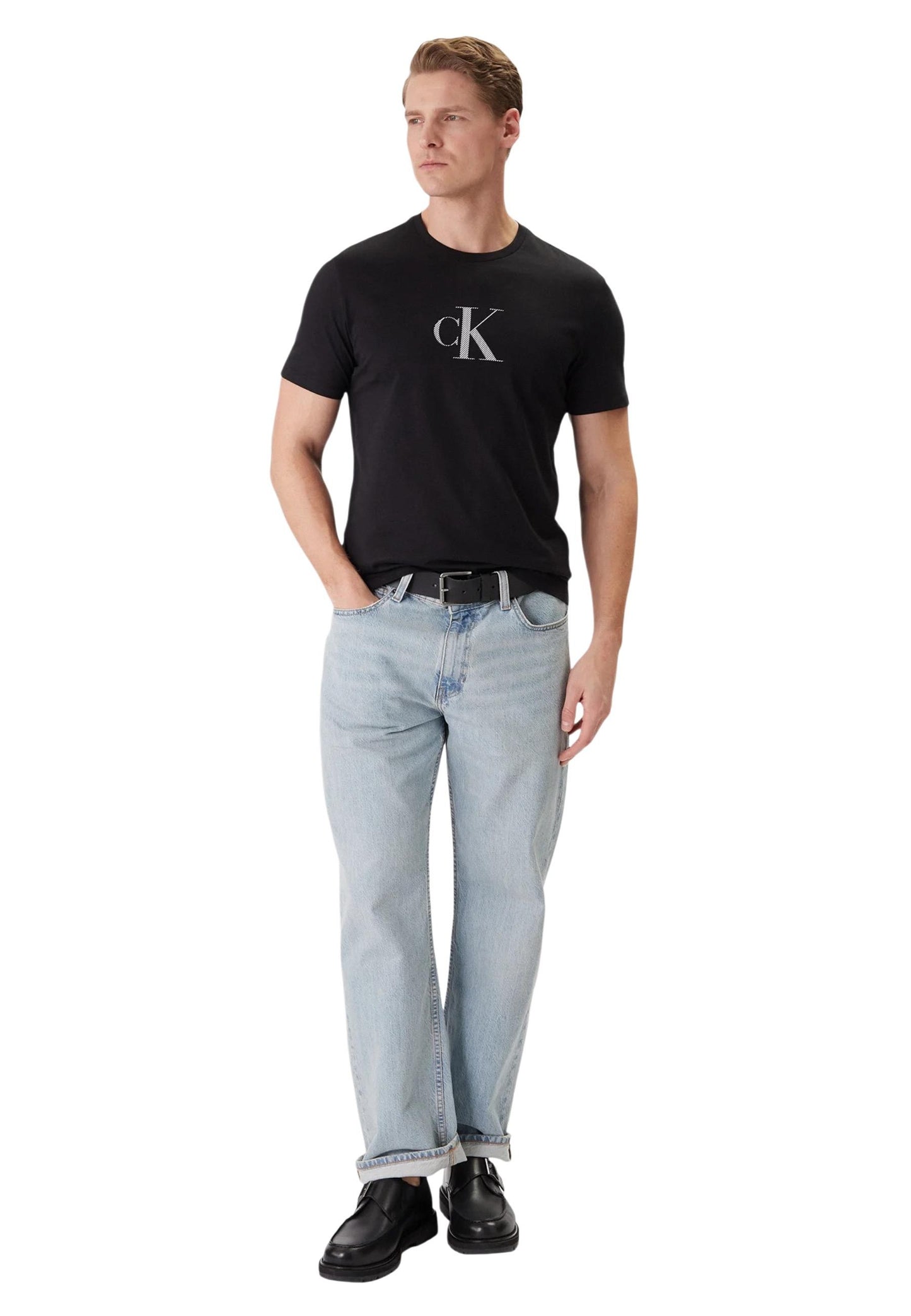 Calvin Klein T-Shirt Uomo Calvin Klein LV04RF853G black  black