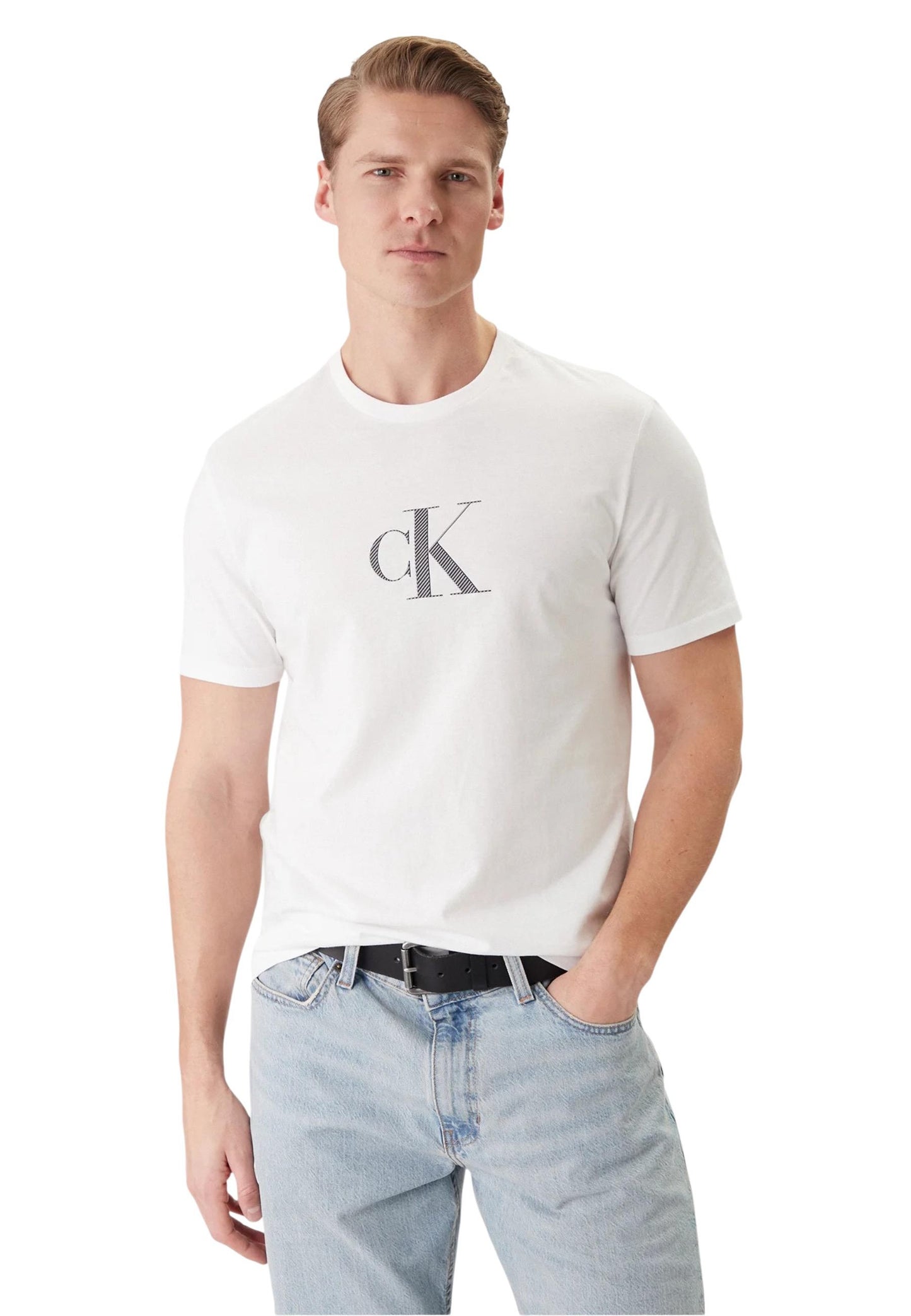 Calvin Klein T-Shirt Uomo Calvin Klein LV04RF853G white  white