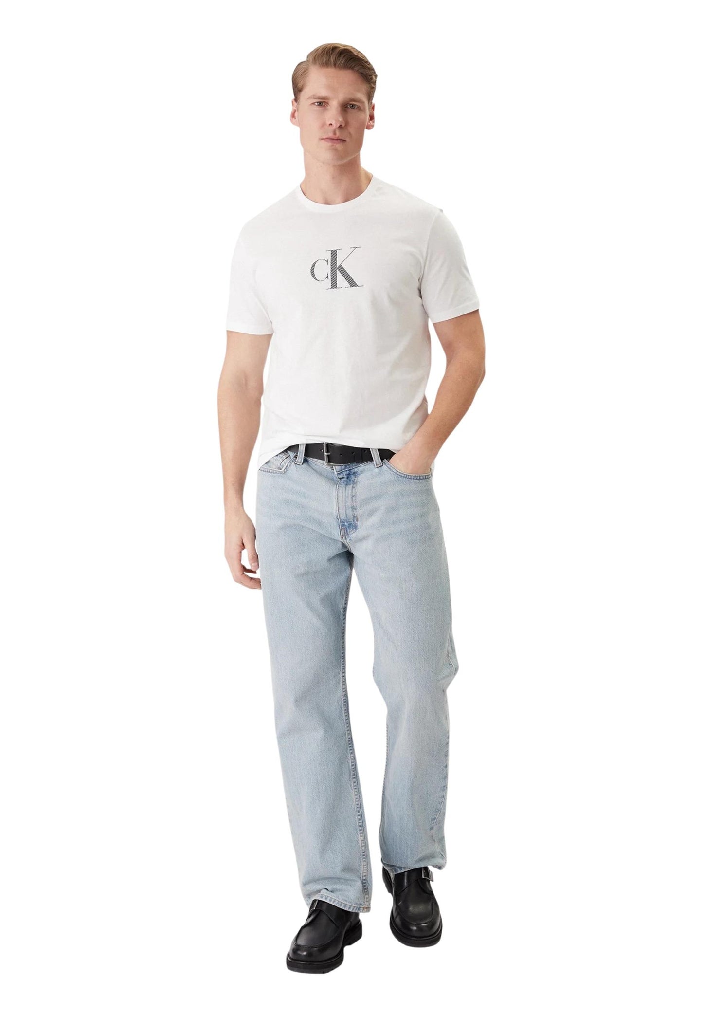 Calvin Klein T-Shirt Uomo Calvin Klein LV04RF853G white  white