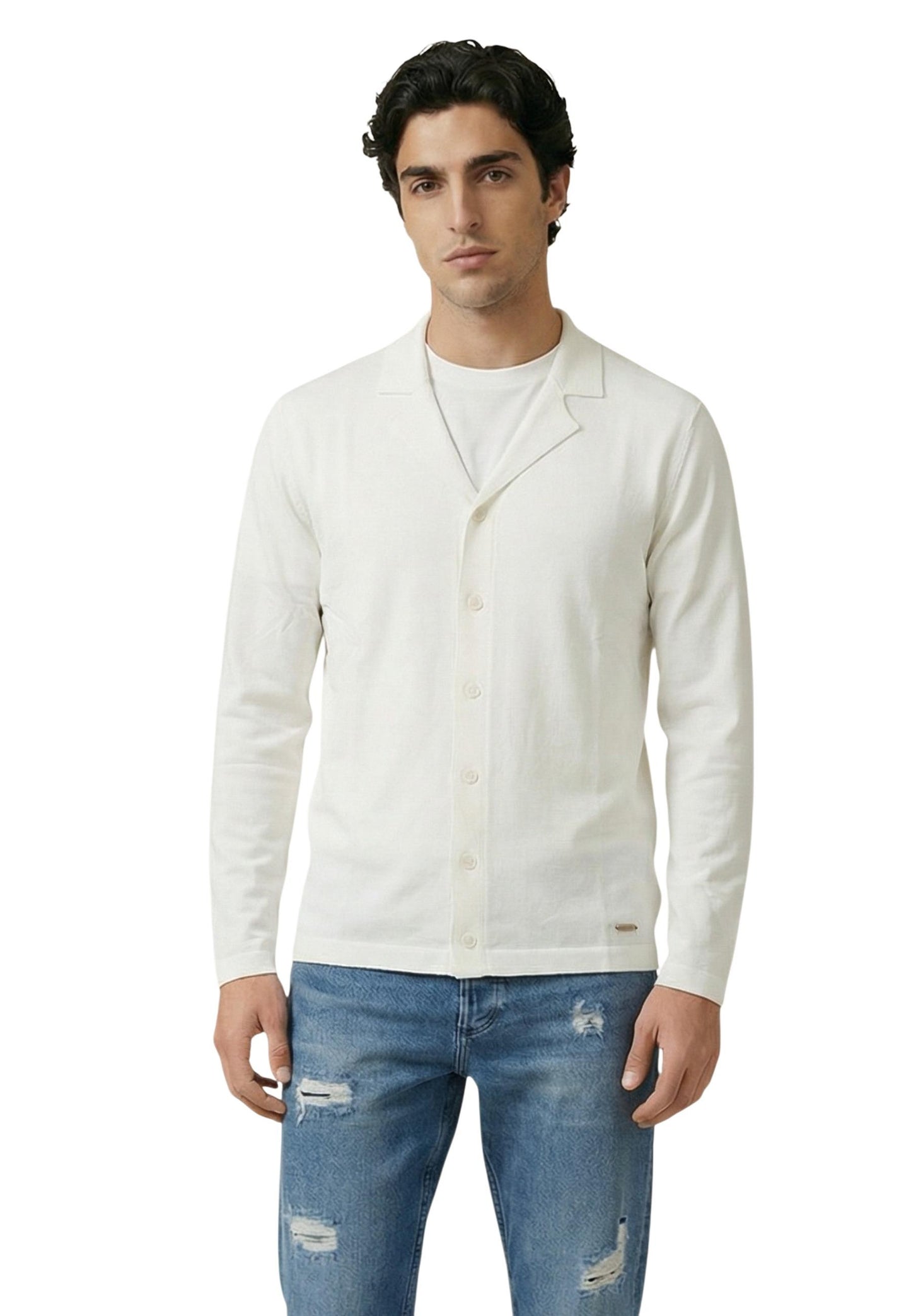 Gianni Lupo Cardigans Uomo Gianni Lupo GL35321 white  white