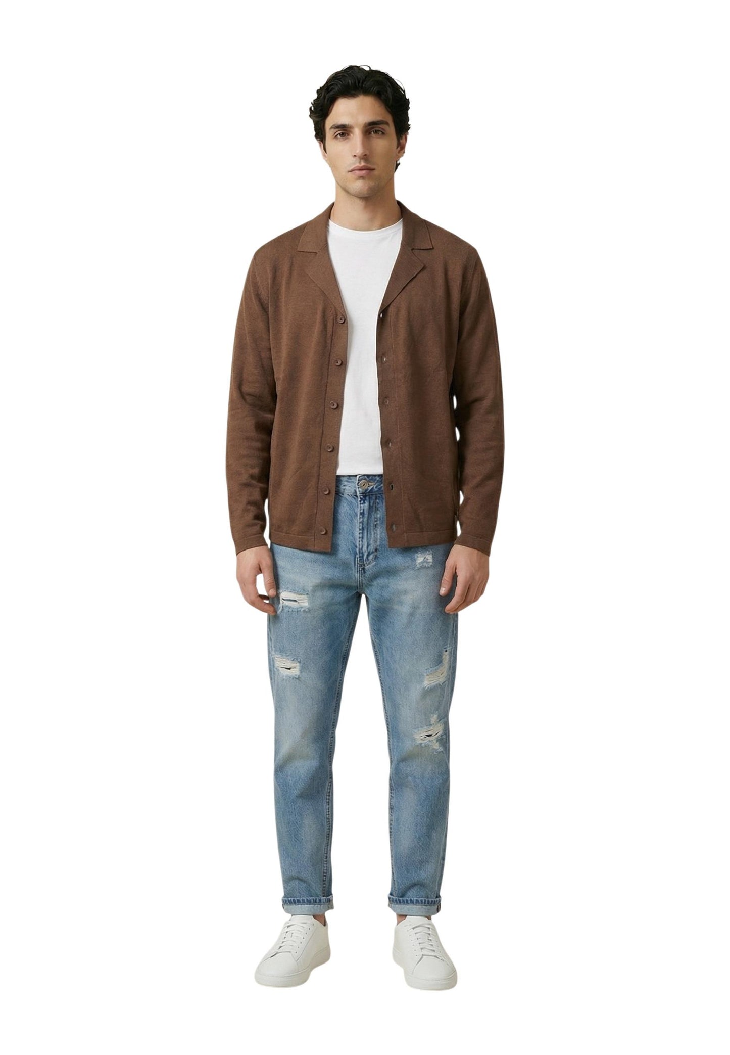 Gianni Lupo Cardigans Uomo Gianni Lupo GL35321 brown  brown
