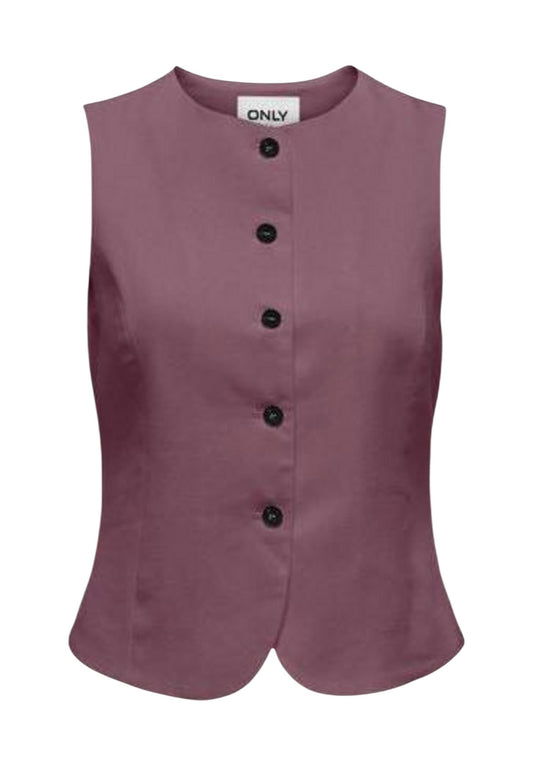 Only Gilet Donna Only 15363724 bordeaux  bordeaux