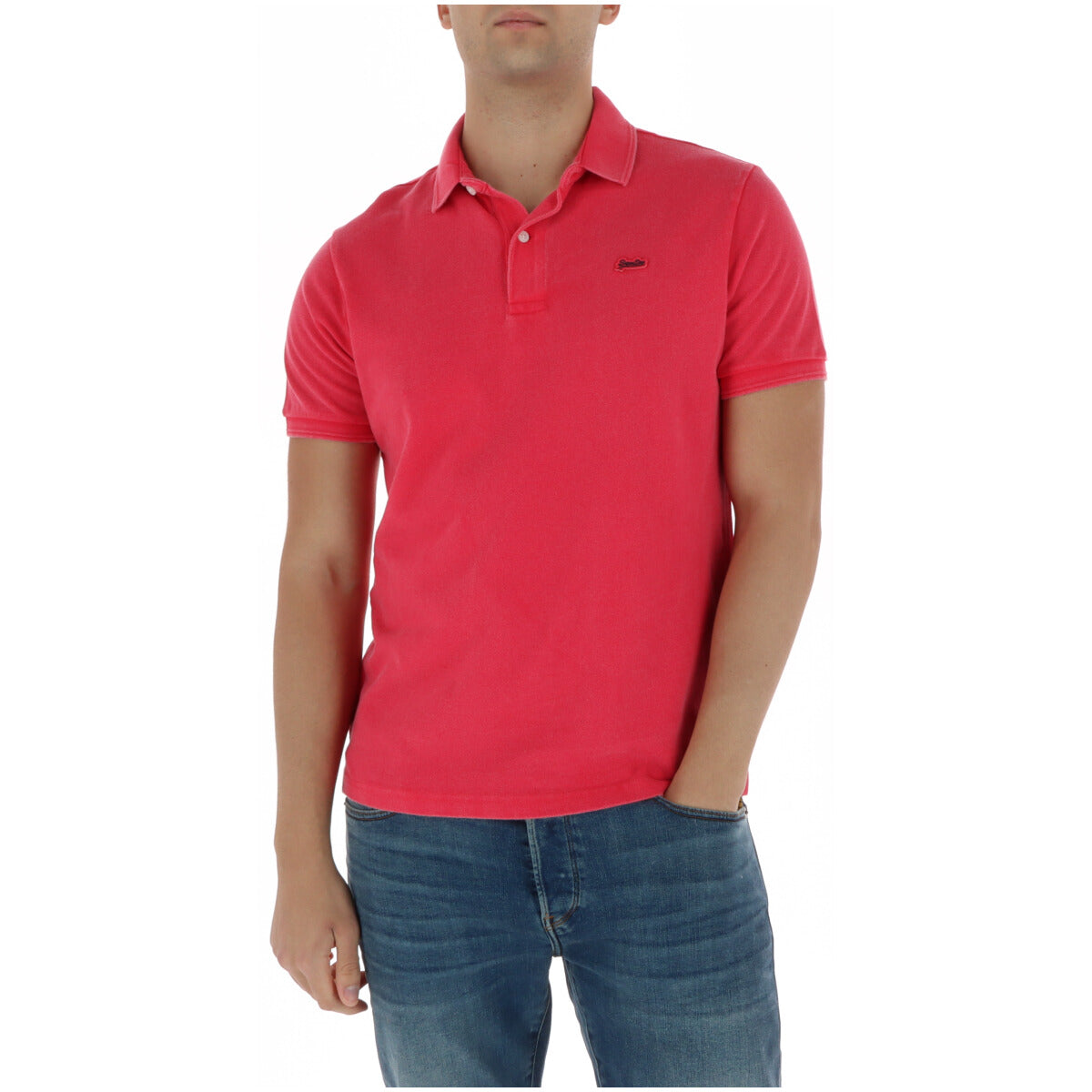 Superdry Polo Uomo Superdry M1110452A fuchsia  fuchsia