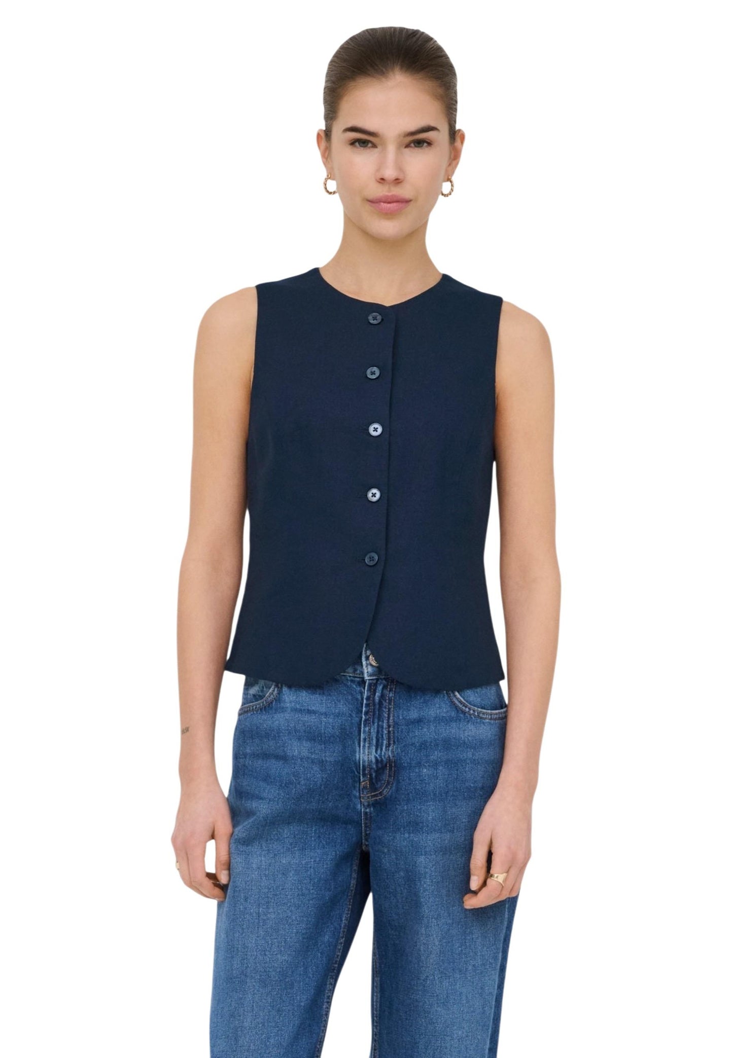 Only Gilet Donna Only 15363724 blue  blue