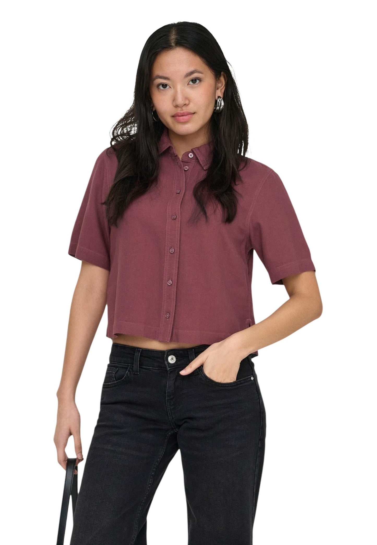 Only Camicia Donna Only 15363701 bordeaux  bordeaux