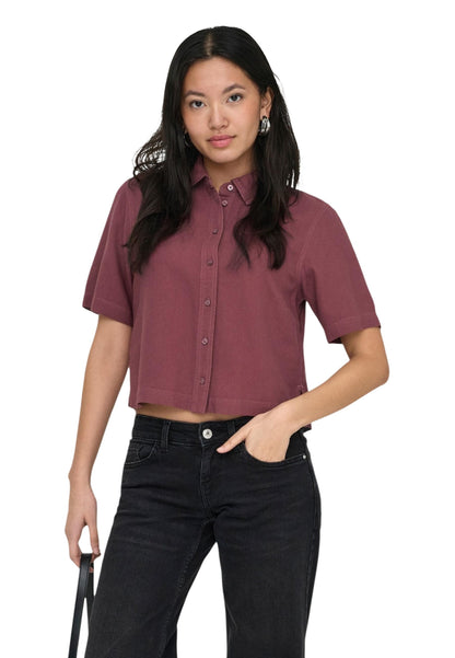 Only Camicia Donna Only 15363701 bordeaux  bordeaux