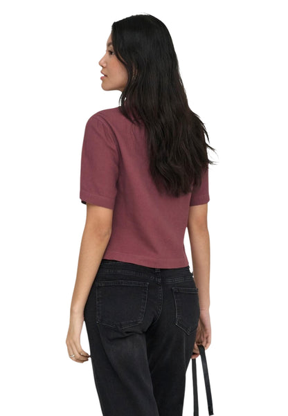 Only Camicia Donna Only 15363701 bordeaux  bordeaux