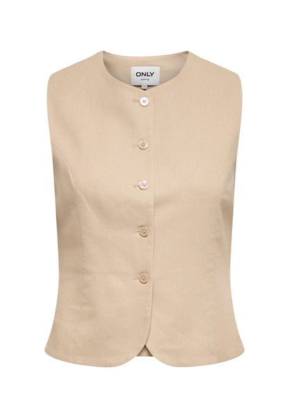 Only Gilet Donna Only 15363724 beige  beige