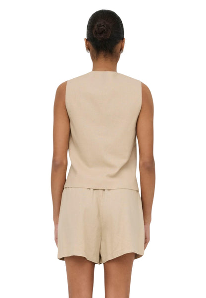 Only Gilet Donna Only 15363724 beige  beige