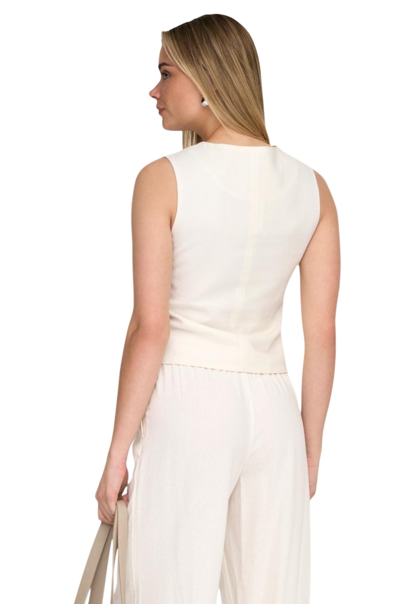 Only Gilet Donna Only 15363724 white  white